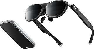 Rokid AR Spatial Video Glasses with 3-Screen Display, Max2 Black AR Glasses & Station2 Spatial Computer with 360" Micro-OLED, 120Hz OLED, 600 Nits, Multi-Tasking for Gaming