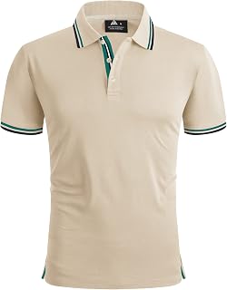 SwissWell Men's Polo Shirt Short Sleeve Quick Dry Breathable Golf T-Shirt Tennis Polo Shirt Summer for Men Sports T-Shirts
