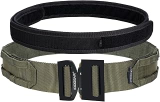 IDOGEAR 1.75/2 Inch Military Tactical Belt MOLLE Belt with Heavy Duty Indoor/Outdoor Belt System for Men