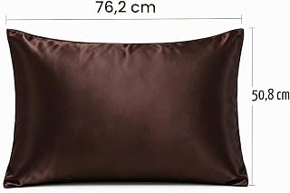 Satin Pillowcase for Hair and Skin Queen Silky Pillowcase 20x30 Inch Set of 2 with Envelope Closure, Similar to Silk Pillowcases Gifts for Women Men