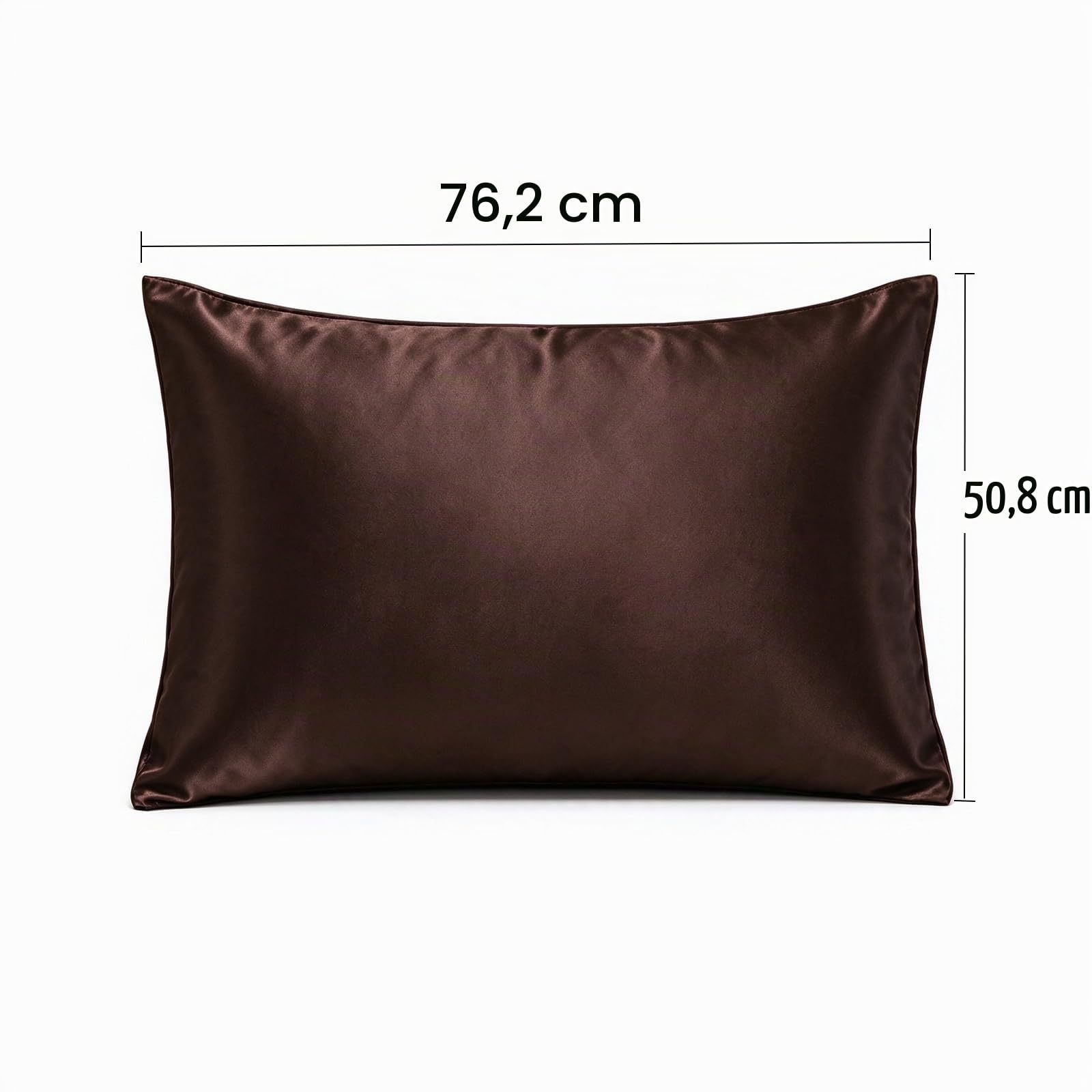 Satin Pillowcase for Hair and Skin Queen Silky Pillowcase 20x30 Inch Set of 2 wi