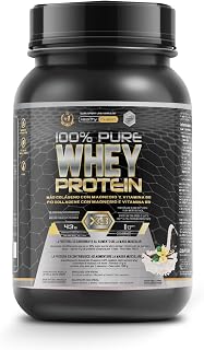 Whey Protein Healthy Fusion | Pure Protein with Collagen, Magnesium and Vitamin B6 | 43g Protein + 9g BCAA | Improve Your Workouts, Increase Muscle Mass and Strengthen Joints | 1kg
