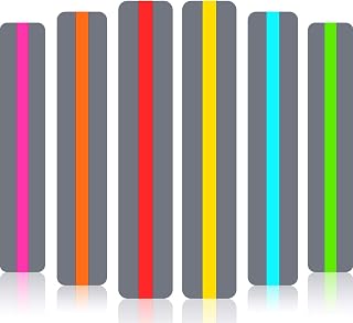 Zonon 6 Pcs Guided Reading Strips Colored Highlight Strip for Dyslexia | Overlays Reading Bookmark, Reading Tracker, Dyslexia Reading Tools, Line Readers, Students Children Teacher Supplies