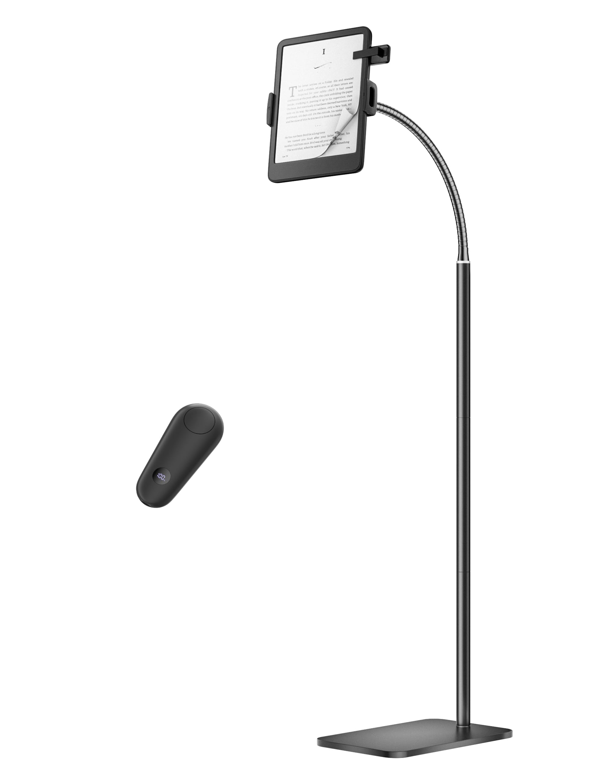 VOLTIFYMAX Tablet Stand with Page Turner Works with Kindle, Tablet Stand Floor H