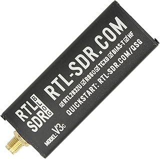 RTL-SDR Blog V3 R860 RTL2832U 1PPM TCXO SMA Software Defined Radio (Dongle Only) (Black) (USB-C)