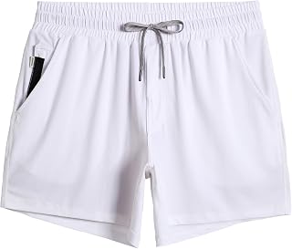maamgic Mens Workout Shorts 5" Soft Stretch Running Gym Athletic Shorts