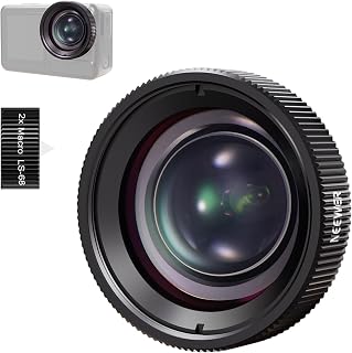 NEEWER Macro Lens Compatible with DJI Osmo Nano/Action 5 Pro/Action 4 | 2X Magnification, 2 Elements in 1 Group, 3-4cm Focal Distance, Close Up Photography Accessories, Not Waterproof, LS-68