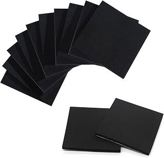 YUNFOOK Foam Padding Sheets with Adhesive Backing - 1/4" Thick Self Stick Neoprene Insulation Foam,1/4 Inch Thick X 4 Inch Long X 4 Inch Wide (4, 1/4Inch x 4Inch x 4Inch)