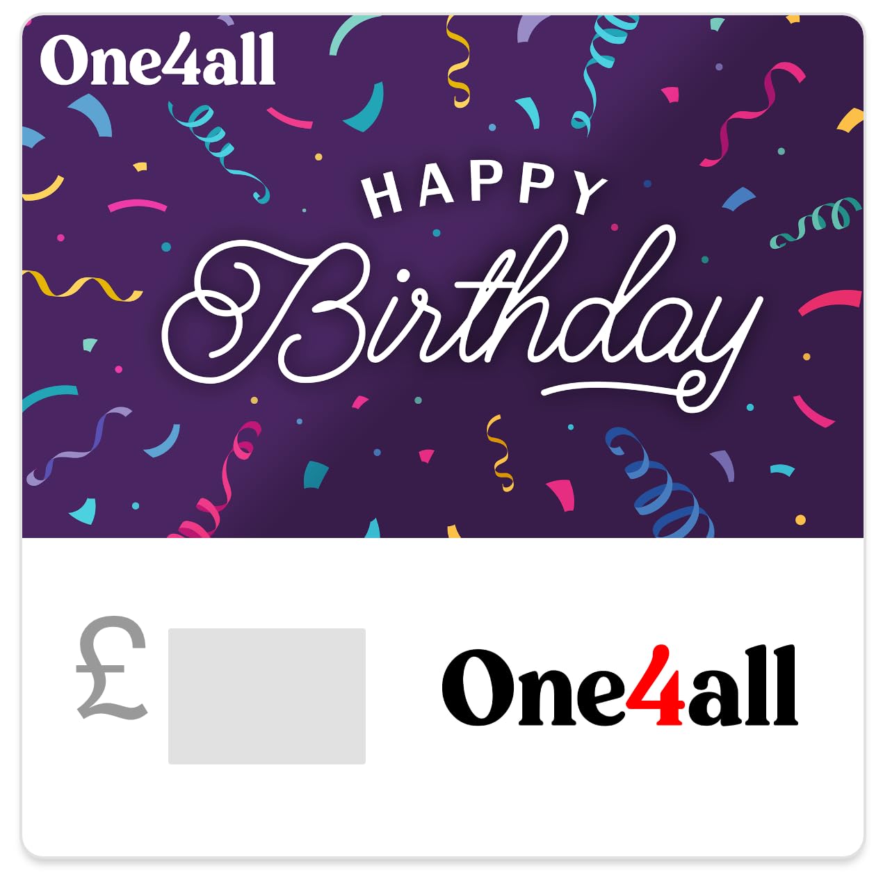 One4all eGift Card | For redemption in UK - Delivered by Email