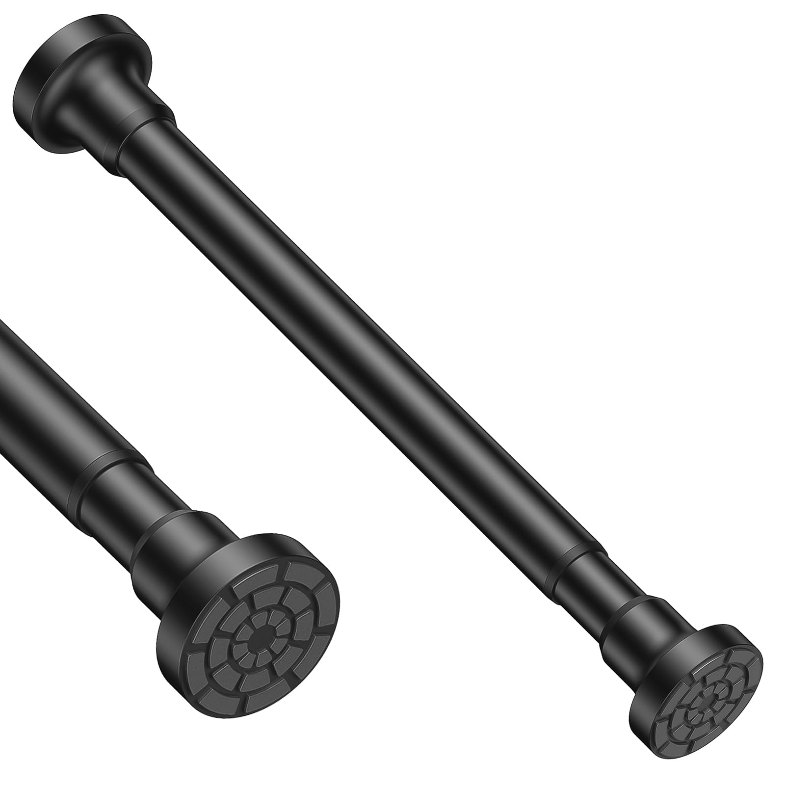 Tension Curtain Rod 18 to 28 Inch Adjustable Tension Rod No Drilling Spring Load
