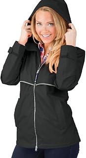 Charles River Apparel Women's New Englander Rain Jacket, Waterproof Windproof Shell with Heat-Sealed Seams