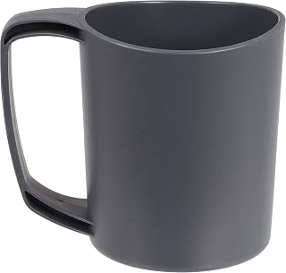 Lifeventure Ellipse Reusable 300ml Plastic Mug for Camping, BPA Free | For Travel, Picnics & Outdoor Holidays, these are tough & lightweight, DofE recommended & dishwasher safe. 300ml, Dark Grey