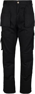 TuffStuff - Pro Work Trousers - Heavy-Duty Bottoms with Knee Pad Pockets | Tuck-Away Holster Pockets with YKK Zip & Triple-Stitched Seams - Functional Design