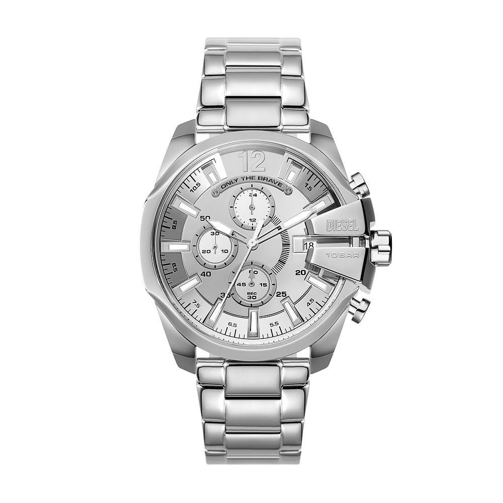Diesel Baby Chief Watch for Men, Quartz Chronograph Movement with Stainless Stee