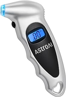 AstroAI Digital Tire Pressure Gauge 150PSI, ±1PSI Accuracy for Car Truck | Industrial Tire Gauge Calibrated to ANSI B40.7 with 4 Settings for Motorcycle Bikes, Silver