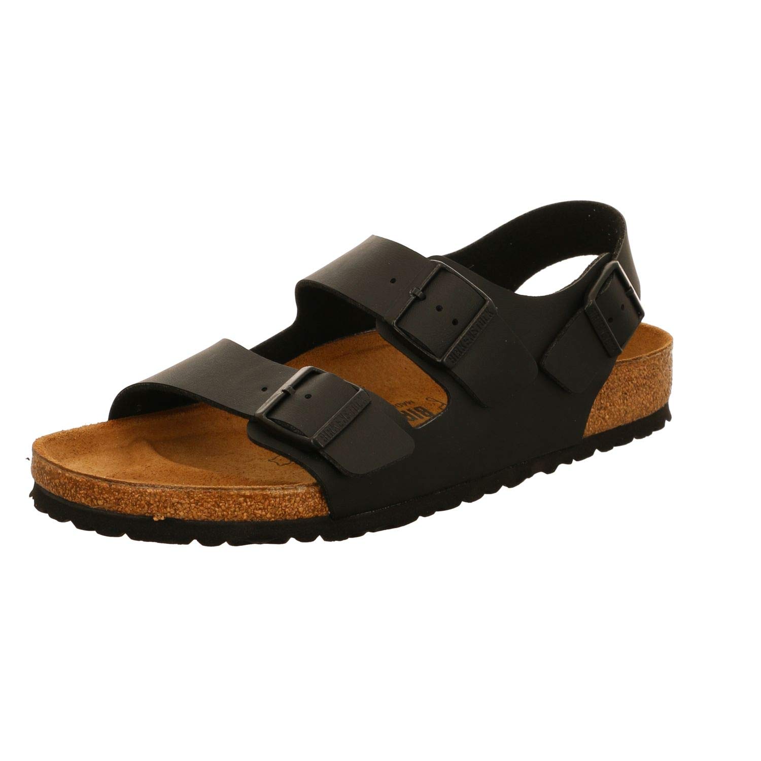 Birkenstock Milano Sandals Antique Natural Leather Espresso Sweater, Men's