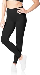 SATINA High Waisted Leggings for Women | Stretchy No See Through Tummy Control for Yoga Workout | Versatile Sizes and Colors