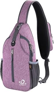 WATERFLY Small Hiking Bag: Crossed Backpack for Men and Women with Skin-friendly Shoulder Strap