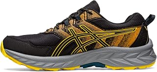 Asics Men's Gel-Venture 9 Running Shoes, Black/Golden Yellow, 44 EU
