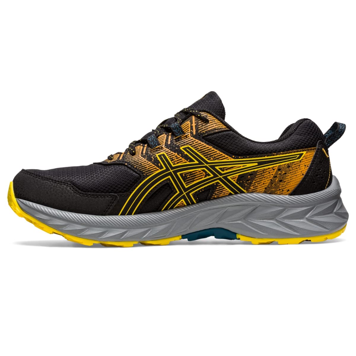 Asics Men's Gel-Venture 9 Running Shoes, Black/Golden Yellow, 44 EU
