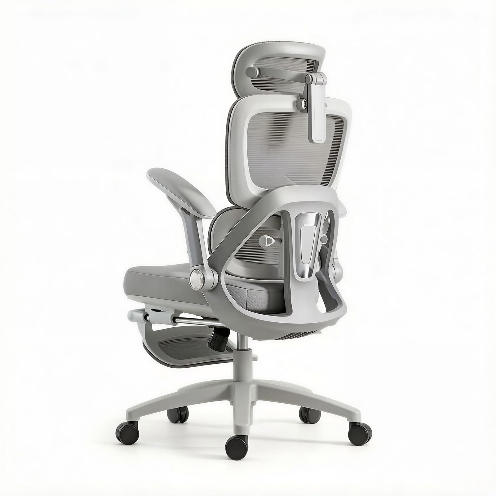 USOR Ergonomic Office Chair with 4D Adjustable Armrests & Dynamic Lumbar Support