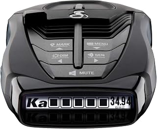 Cobra RAD 480i Laser Radar Detector, Long Range Detection, Bluetooth, Black | Apple CarPlay and Android Auto Compatible, LaserEye Front and Rear Detection, Digital Signal Processing