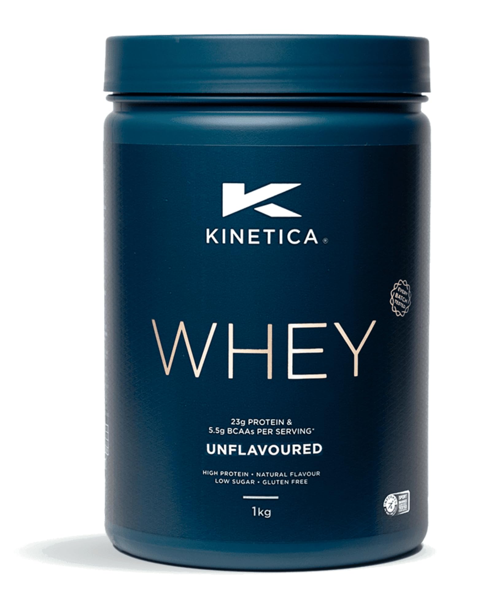 Kinetica Sports Whey Proteinpulver - Geschmacksneutral | 23g Protein/Portion, 33