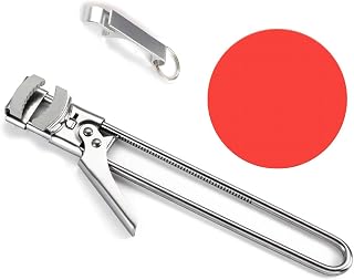 Jar Opener for Weak Hands & Seniors, Set with Gripper Pad & Bottle Keychain | Stainless Steel, Non-Slip Geared Design, Fits all Jar & Bottle Sizes, Ergonomic, Portable for Camping, Easy Drawer Storage
