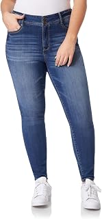 WallFlower Women's Ultra Skinny Mid-Rise Insta Soft Juniors Standard and Plus Jeans