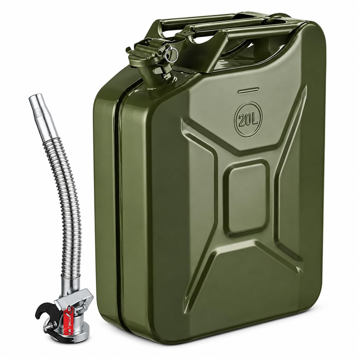 Autojack Metal Petrol Jerry Can 20l Diesel Jerry Can 20l with Flexi Spout | Dies