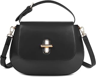 Genuine Leather Crossbody Shoulder Bags for Women, Structured Handbags