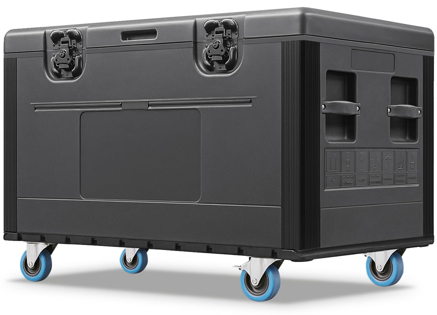 Diandian Rolling Road Case 44"x22"x24", Heavy Duty Cable Trunk with Wheels | Sta