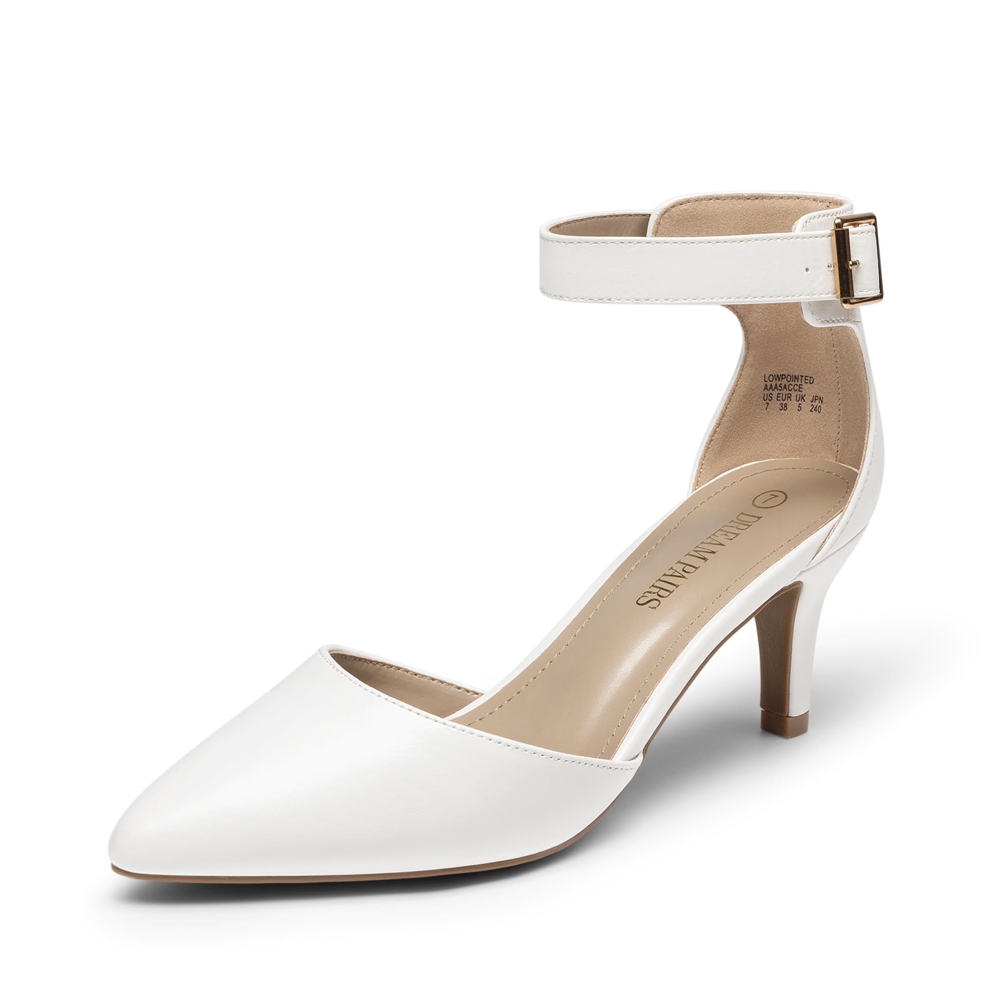 DREAM PAIRS Women's Low Heel Low Toe Shoes