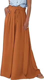 BTFBM Wide Leg Flowy Palazzo Pants for Women