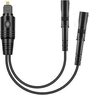 Digital Optical Audio Splitter,Optical Splitter 1 in 2 Out for Xbox,PS4,PS5,DVD,TV Box,Home Theatre, Receiver,Sound Bar,PS3/PS4