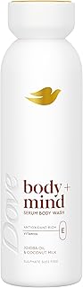 Dove Body + Mind Jojoba Oil & Coconut Milk Serum Body Wash body cleanser with antioxidant-rich vitamin E for glowing skin 350 ml