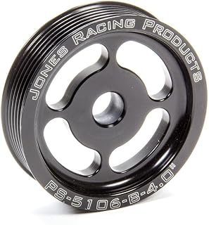 Jones Racing Products (PS-5106-B-4) Serpentine Poly-V Power Steering Pulley, 4"