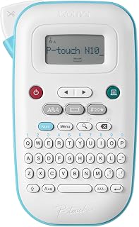 Brother P-touch PT-N10 Personal Handheld Label Maker Machine with Btag Tape, Portable Label Printer, Easy to Use, Multiple Font Styles, User-Friendly Templates for Organizing, Storage, Office and Home