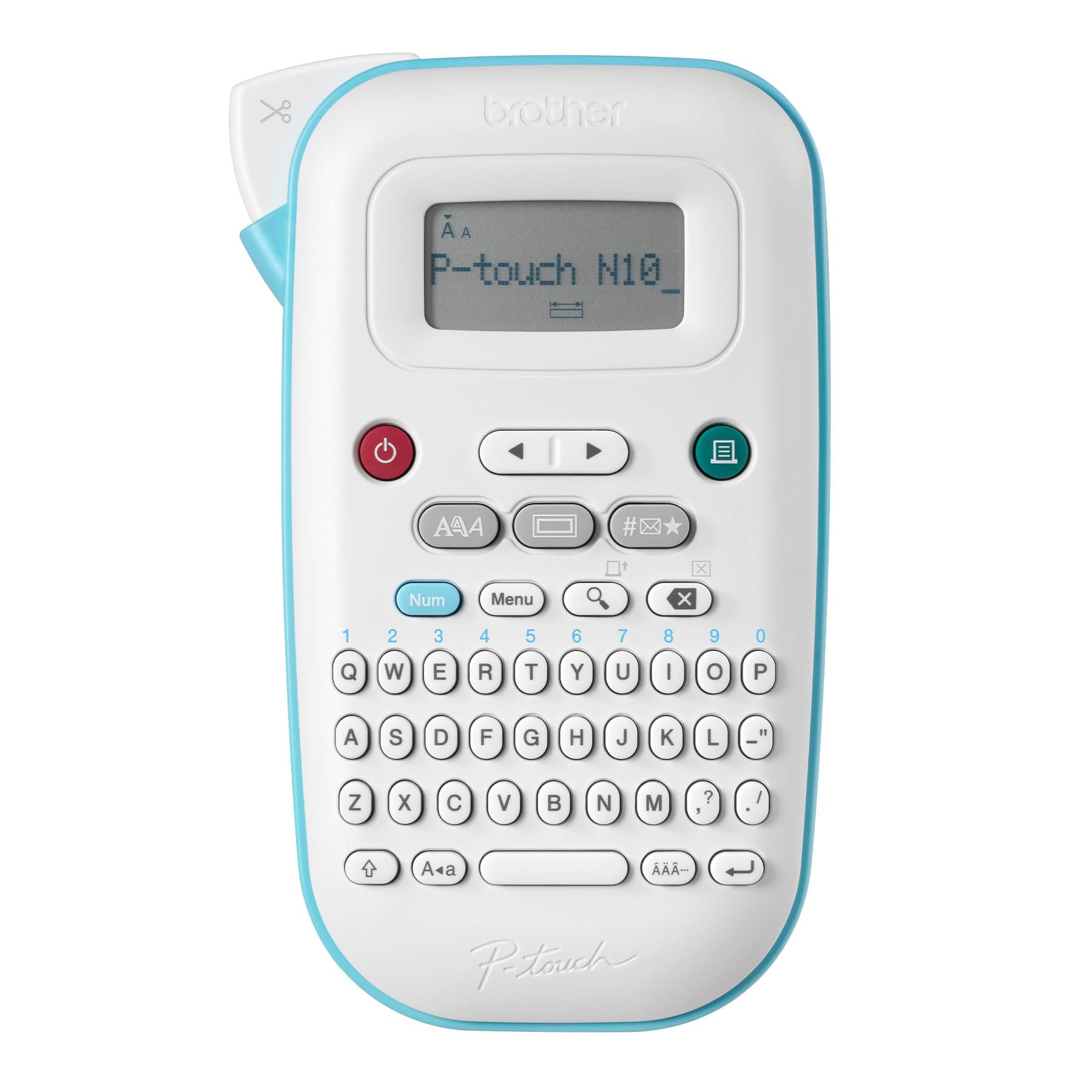 Brother P-touch PT-N10 Personal Handheld Label Maker Machine with Btag Tape, Por