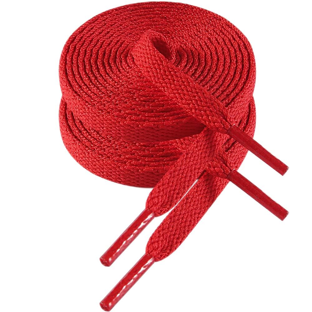 VSUDO Flat Shoelaces for Trainers, Flat Laces for Sneakers – Economical, 8 mm Wi