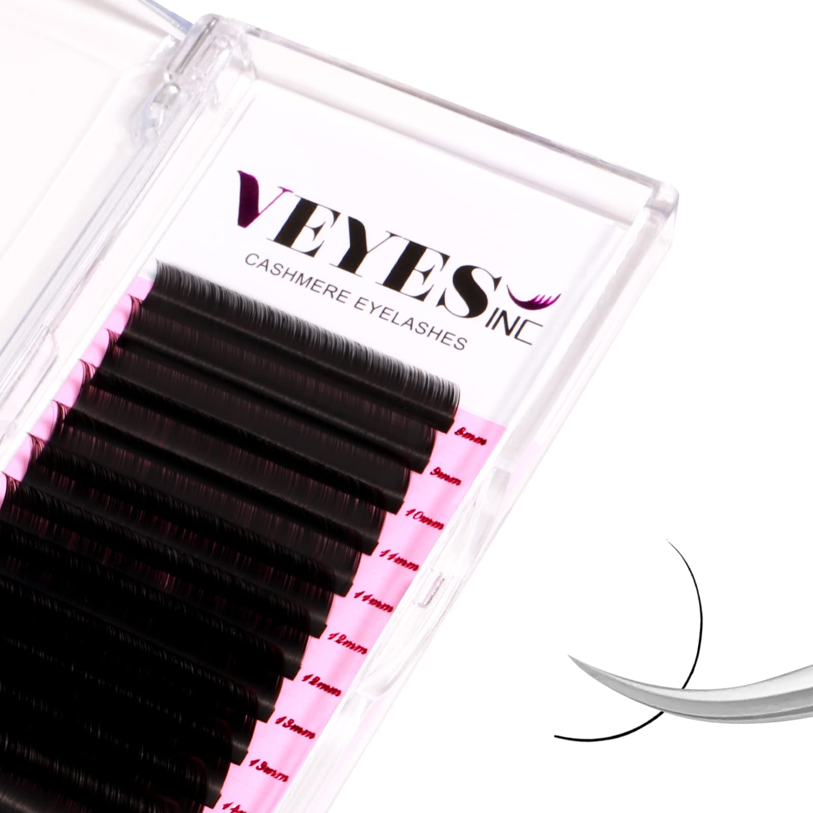 VEYES INC Cashmere Volume Lash Extensions C CC D DD LD L B J M Curl 0.03-0.20 th
