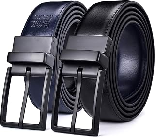 Mens Belt, 1.25" Reversible Belt, Gift for Men, Casual, Golf Trousers, Shirts, One Back for 2 Sides