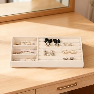 Stackable Jewelry Organizer Trays for Drawers, Inserts and Display Cases