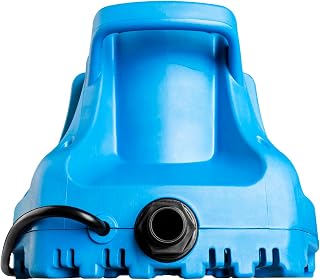 Little Giant APCP-1700 1/3 HP, 1745 GPH Automatic Pool Cover Pump, 25' Cord | Submersible, Removes water from pool covers, Shuts off automatically, Fits 3/4" Garden Hose, Light Blue, 577301