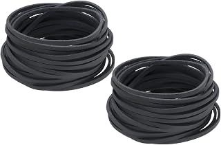 Faux Leather Suede Cord, 5.5 Yards 2.6mm Flat Cord for Bracelet Necklace Beading Jewelry Crafts Dark Blue 2 Pack