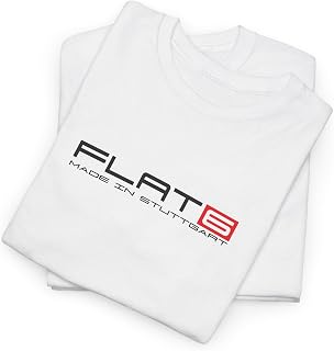 Flat 6 T-Shirt, 911 Air Cooled Sports Car Lovers Tee, Made in Stuttgart Tee for Nurburgring & Motorsport Enthusiasts