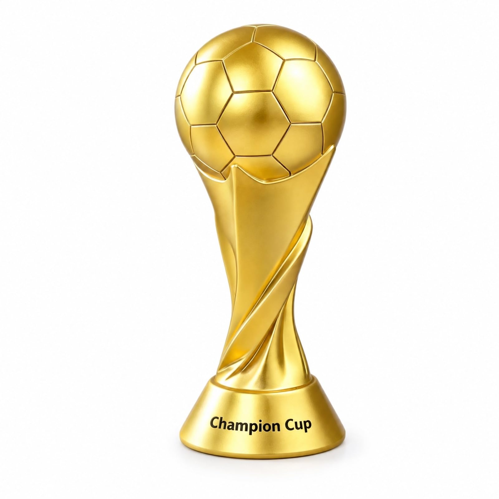 Fralaz 5 inch Tall World Soccer Trophy Cup Award Champion Trophy | Premium Resin