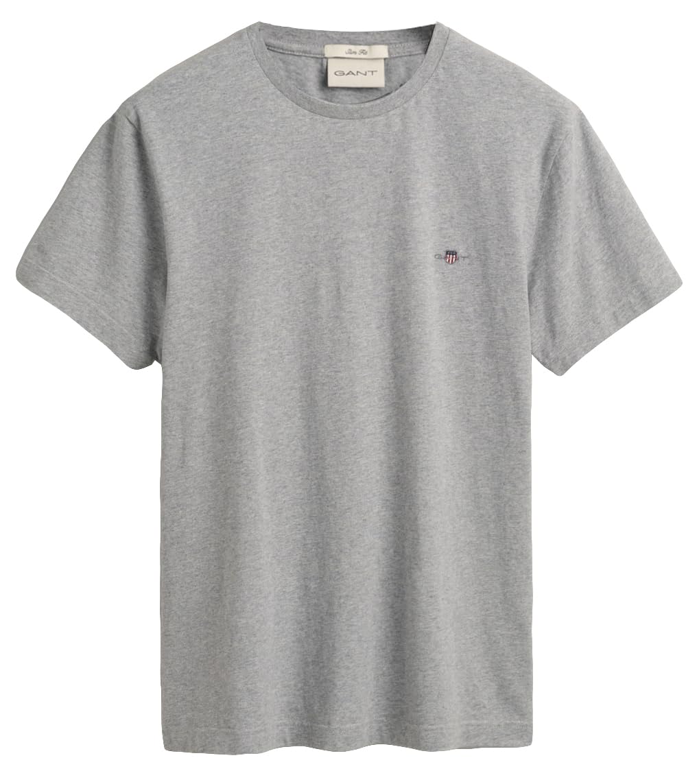 GANT Camiseta Slim Shield SS Camiseta Hombre (Pack de 1)
