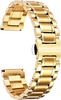 BINLUN Steel Watch Straps 12mm-24mm Replacement Straps Metal Smartwatch Extreme Straight And Curved 6 Colors Men Women For Samsung Galaxy Watch 6/5 For Huawei Watch