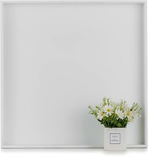 Hanobe Ottoman Tray Modern White Extra Large Square Serving Tray